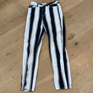 BDG Black & White Striped Jeans - Size W26